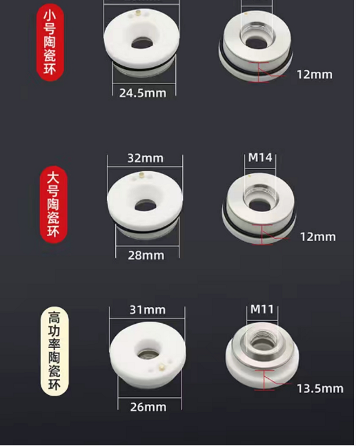 激光陶瓷環尺寸型號--lwmlaser