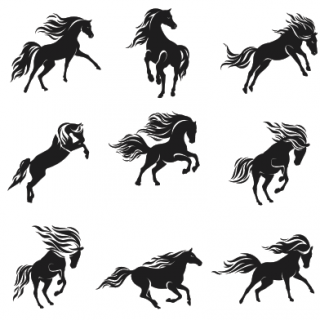 馬矢量圖plt cdr ai免費下載